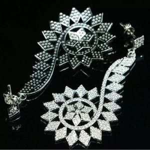 Luxury White Sapphire Earrings